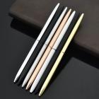 Creative Slim Metal Ballpoint Pen Vintage Gold Silver Ball Pen For Bus_1